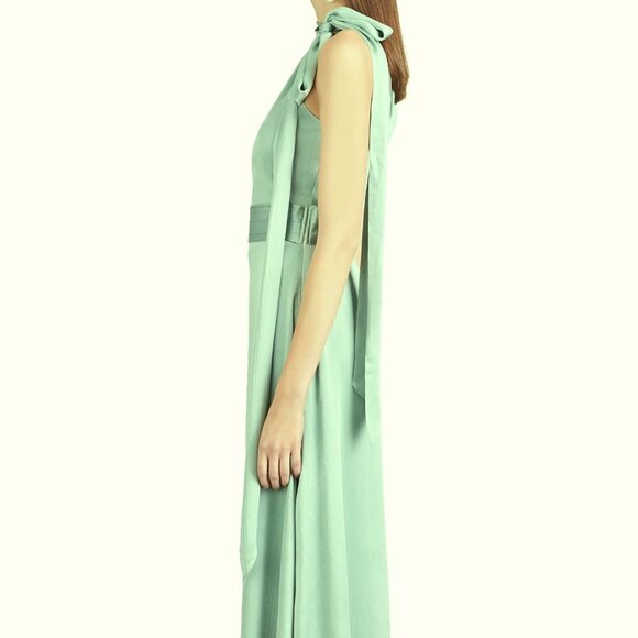 Sachin & Babi Jade Green Kayla Halter Gown - Picture 3 of 6